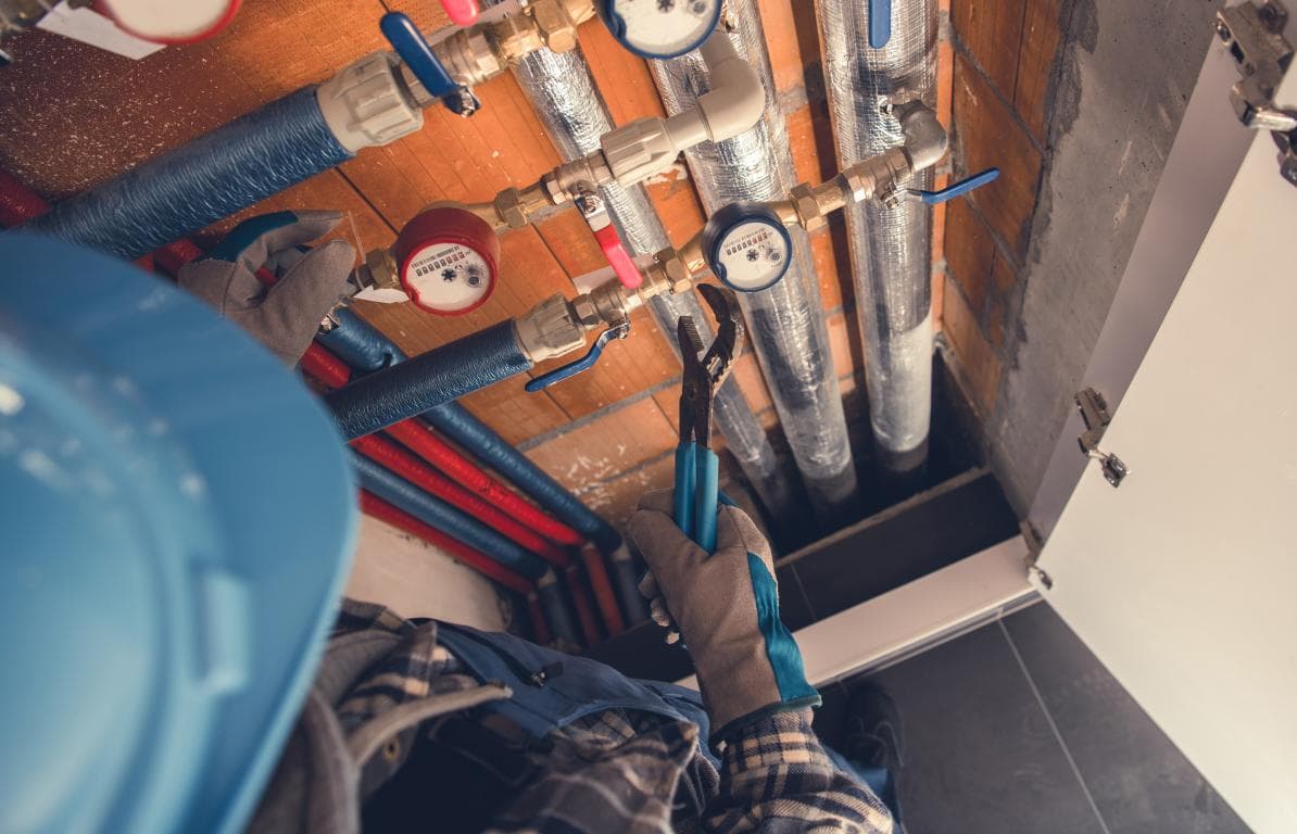 Plumbing repair detail